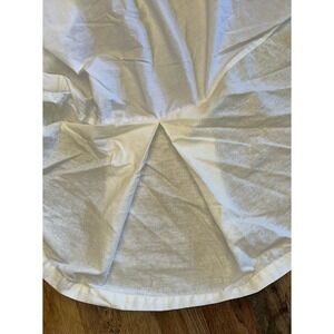 Cream Pottery Barn Bedskirt Linen King - 14" Drop